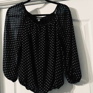 Vince Camuto Polka Dot Blouse, size S